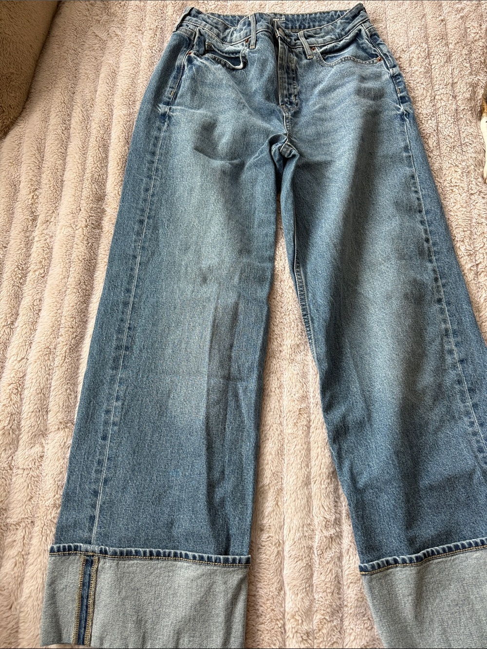 Classic High-Rise Wide-Leg Women’s Jeans - Blue- Old Navy